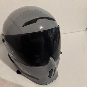 RuRocC 3.0 Model atlas AA0821 Motorcycle Helmet Gray Black Size M SHATTER-PROOF